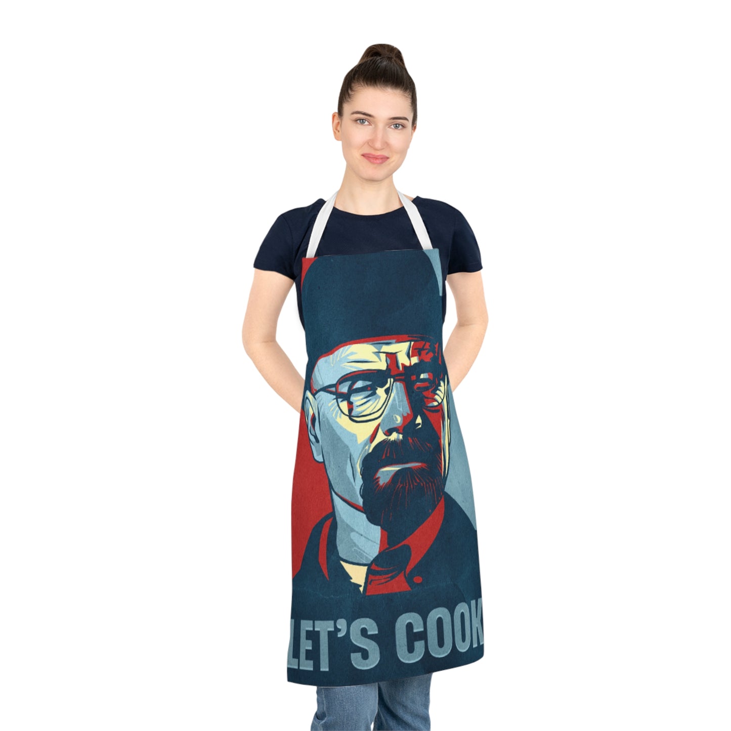 Let's Cook Chef Apron, Gift for Home Cooks, Cooking Apron for BBQ, Unique Kitchen Apparel