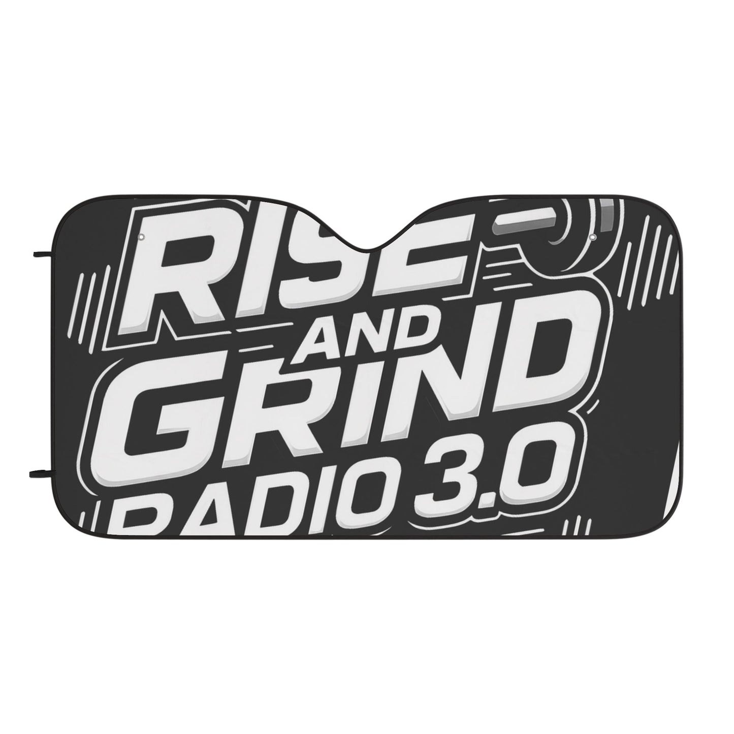 Rise and Grind Design car shade